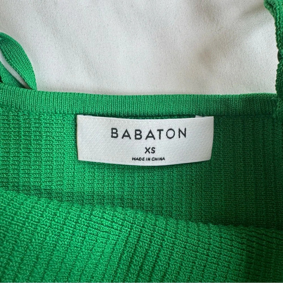 NWT Aritzia Babaton Sculpt Knit Cami Tank Bundle of 2 Yellow Green XS - Picture 4 of 5